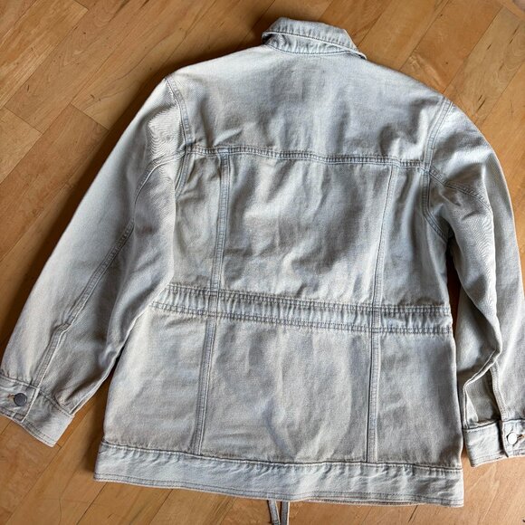 Womens Jean Jacket, Cinched, NWT, Size L - Picture 2 of 5